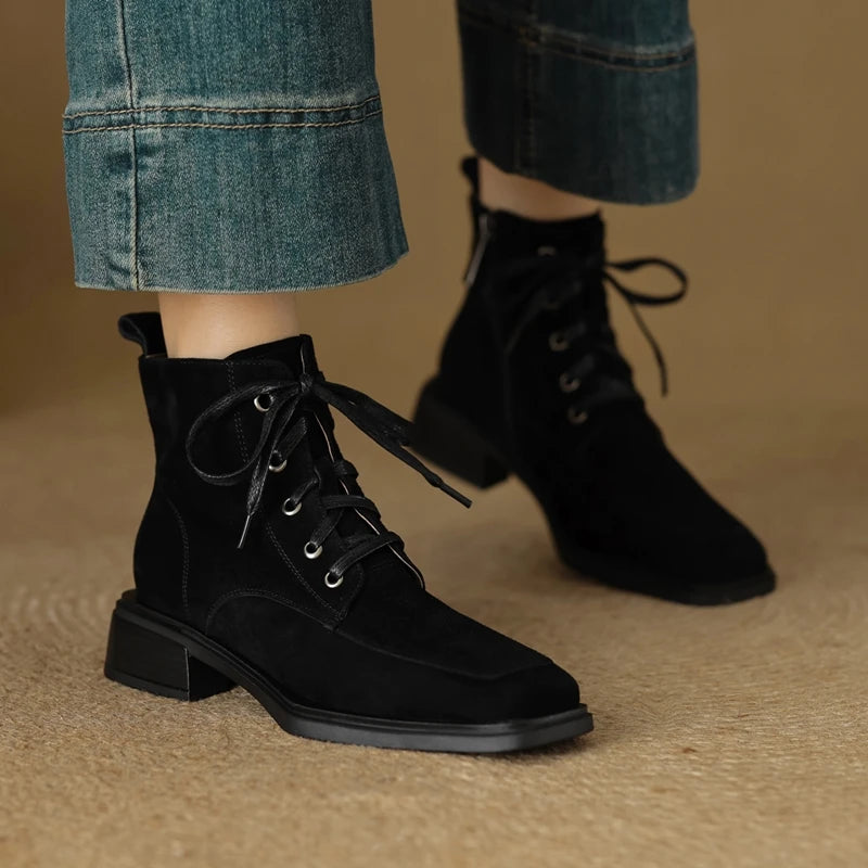 2025 Classic Genuine Leather Women's Anti-Slip Boots