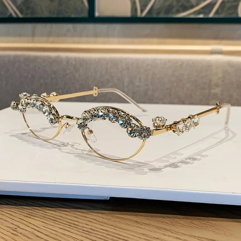 High-end Diamond Oval Women's Sunglasses 2025