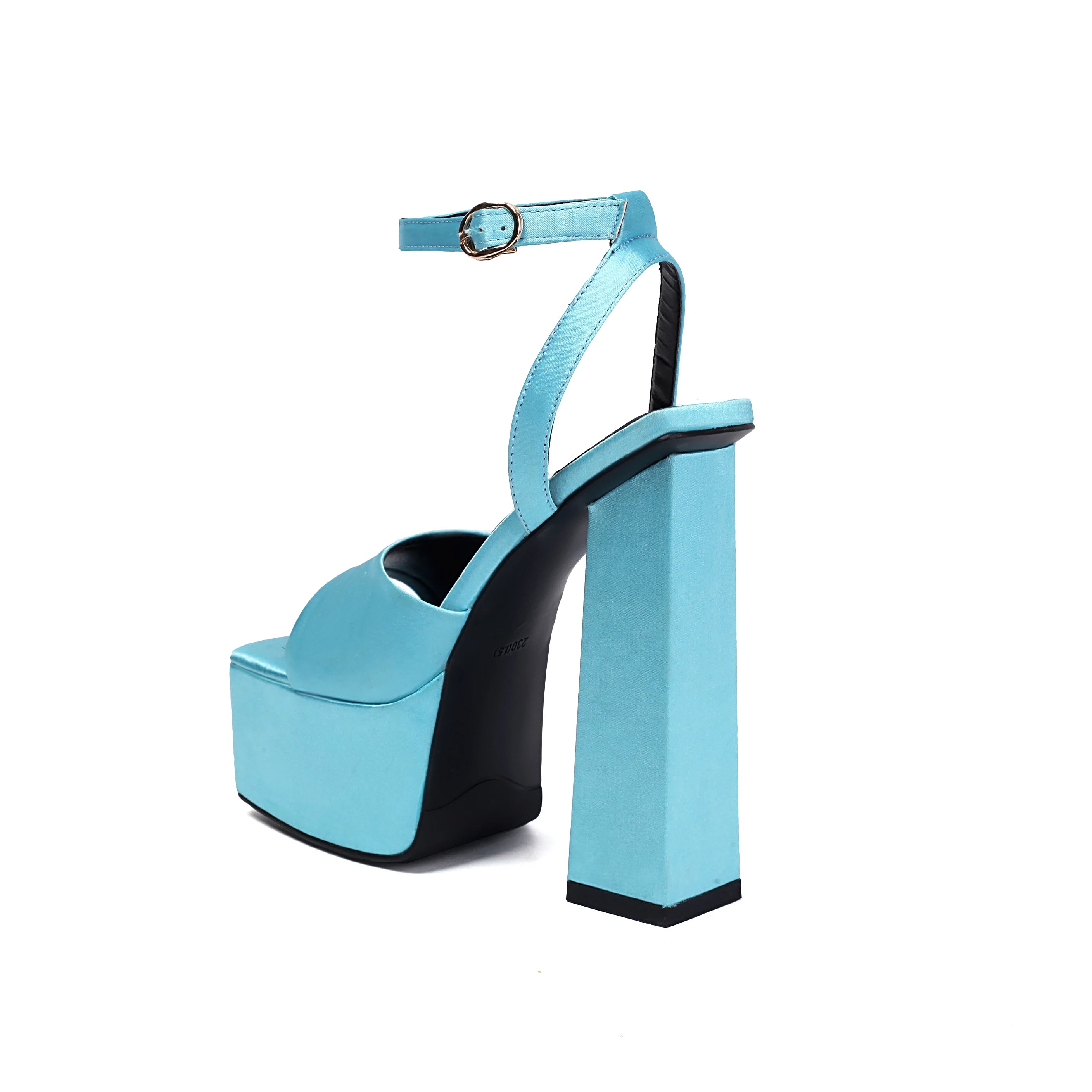 Arden Furtado 2025 Satin Green High Heel Sandals