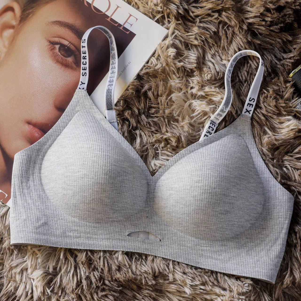 Sexy, Breathable, Push-Up, Wire-Free Women's Bra