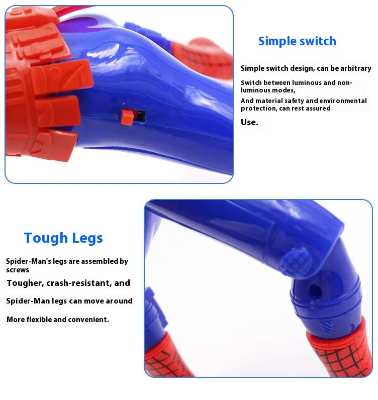 Glowing Crawling Super Hero Toys for Kids