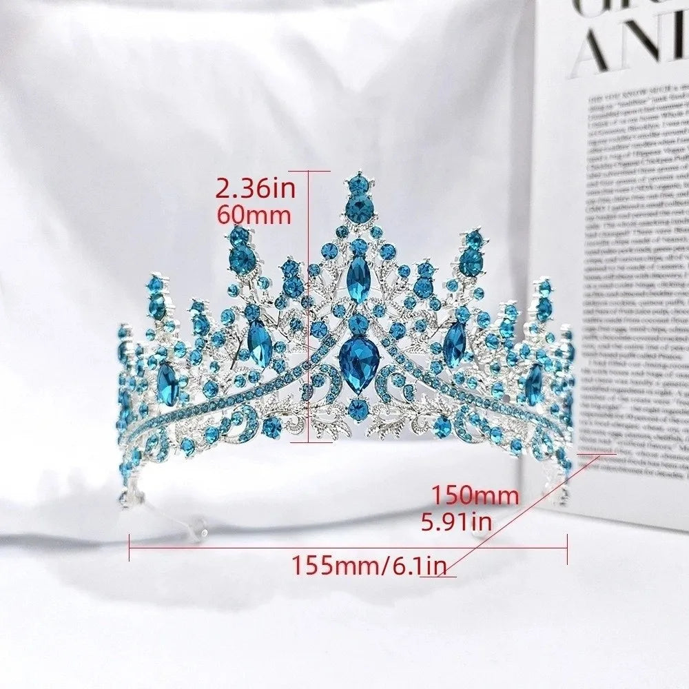 Vương Miện Pha Lê Baroque Vintage Sang Trọng Nữ