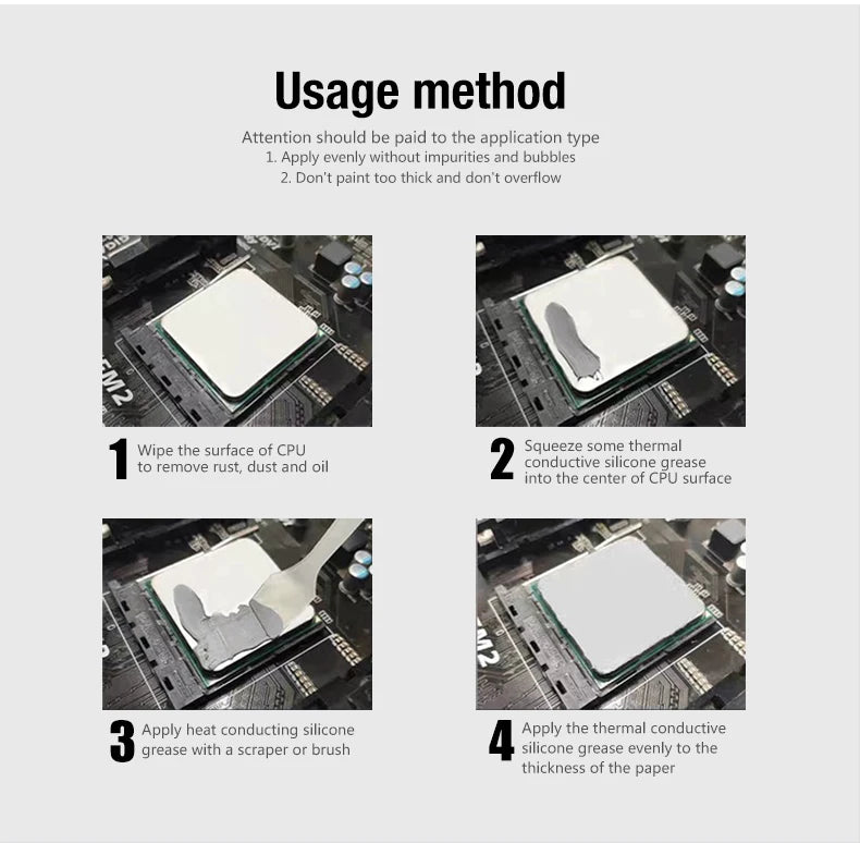 Coxbyte Thermal Paste 18.2W/mk for CPU Cooler AMD Intel Processor Computer Cooling Fan VGA GPU Compound Heatsink Plaster