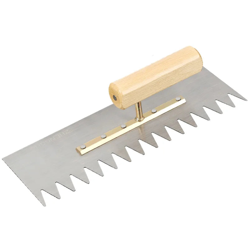 Serrated Trowel Tile Tiling Tool for Masons Workers Auxiliary Plastering Decoration Toothed Knife Ceramic Widened Large Boards