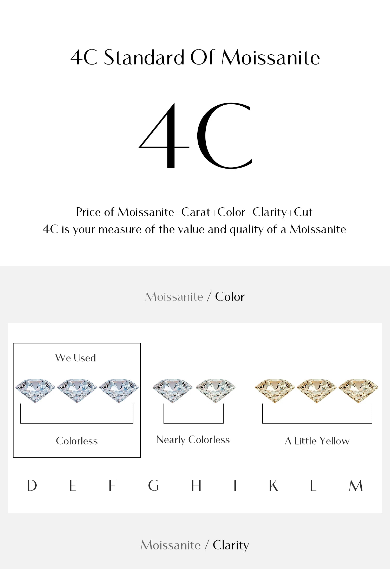 MODIAN D Moissanite Simple Earrings 925 Silver For Women