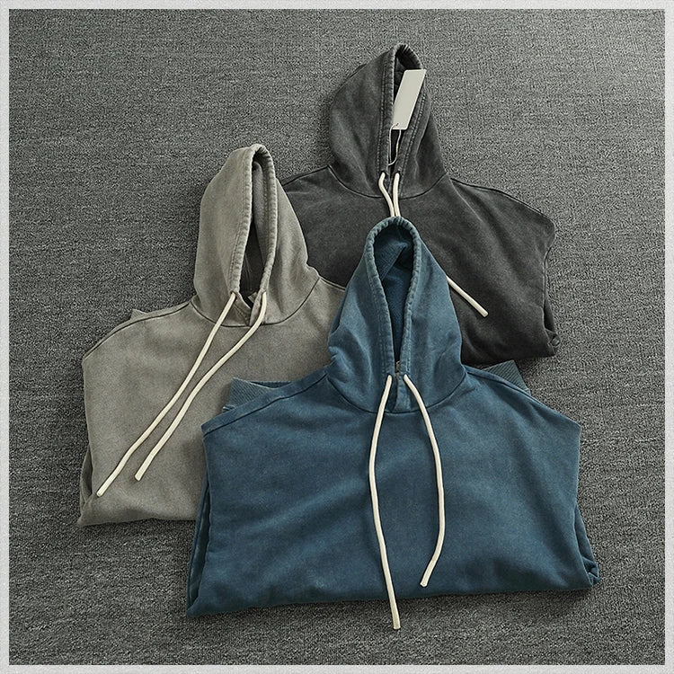 Áo Hoodie Nam Cotton Dày Túi Kangaroo Cá Tính Mới