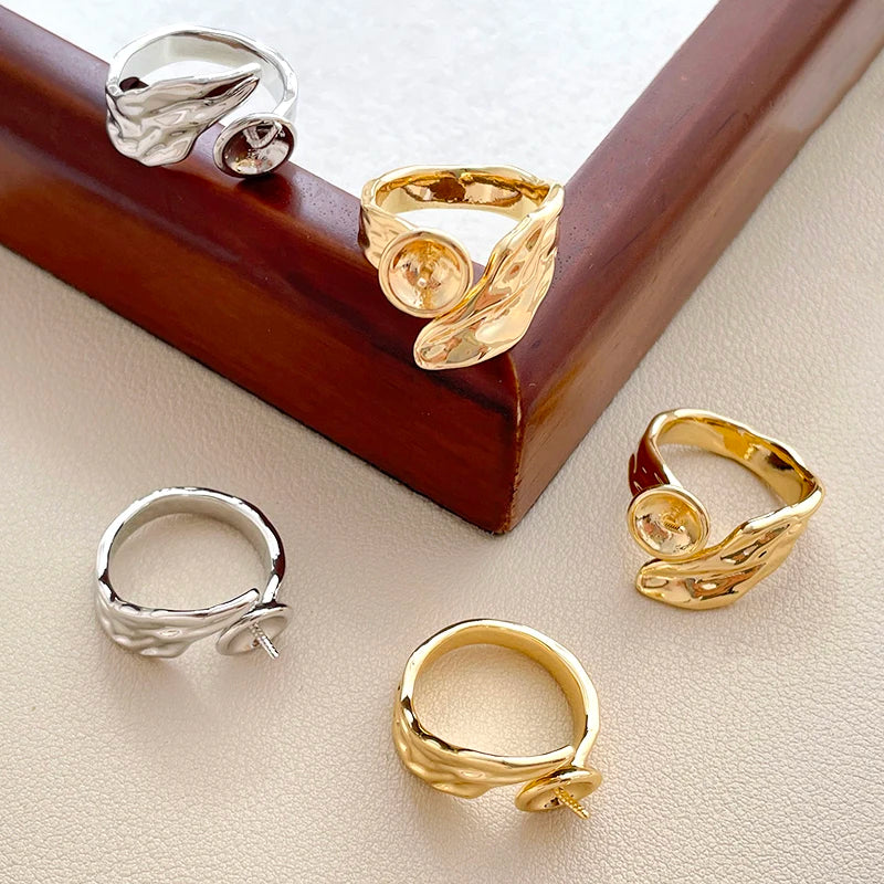 Unique Style DIY Gold Plated Baroque Ring Holder