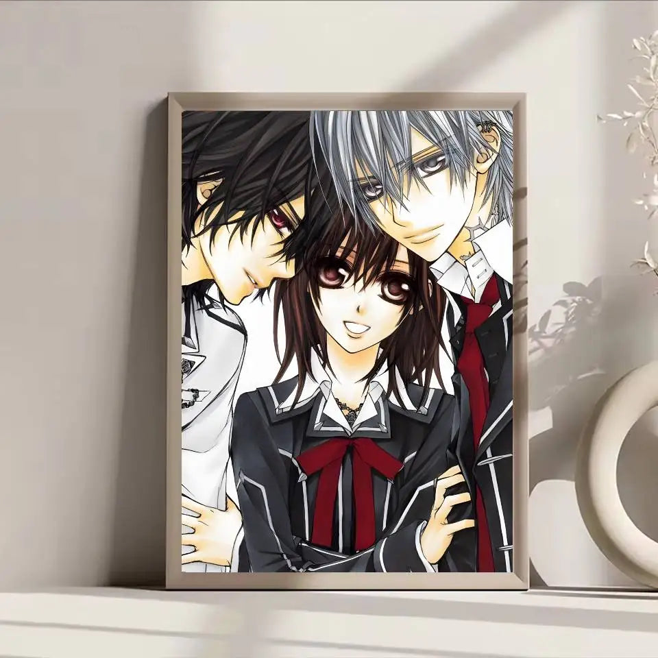 Anime Vampire Knight Poster Self-adhesive Art Waterproof Paper Sticker Coffee House Bar Room Wall Decor