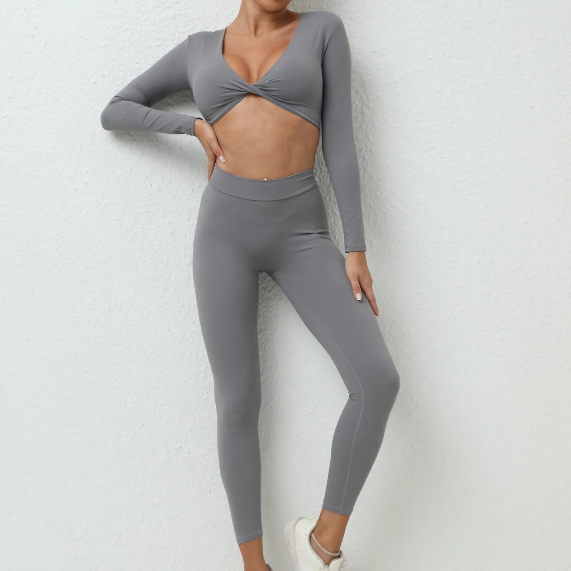 Set Áo Tay Dài & Quần Tập Gym Nữ - Thể Thao & Yoga - Daisan Mart