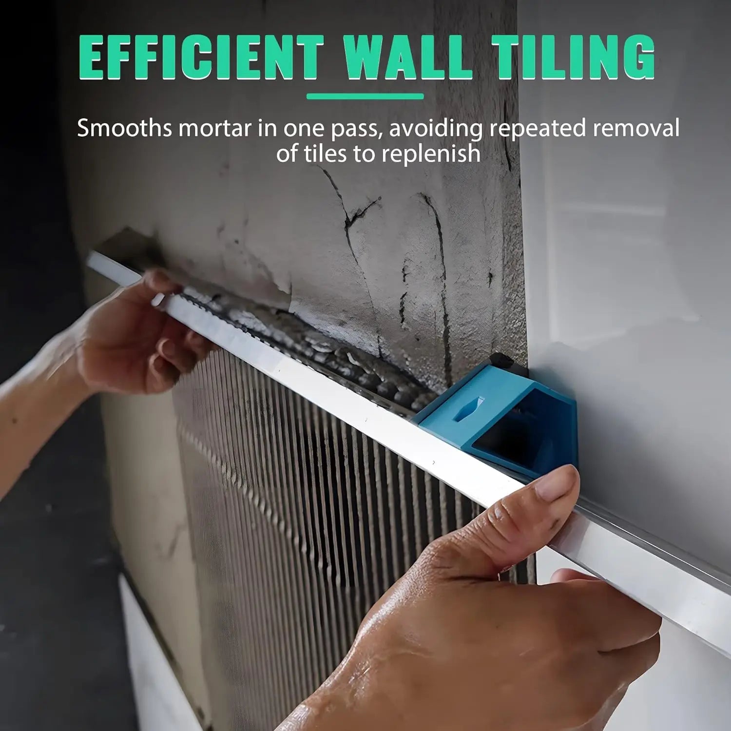 Tile Tools Wall Tile Leveling Tool Tile Trowel 60cm 75cm 95cm effective for Large Wall Tiles Tiling Masonry Hand Trowel Square