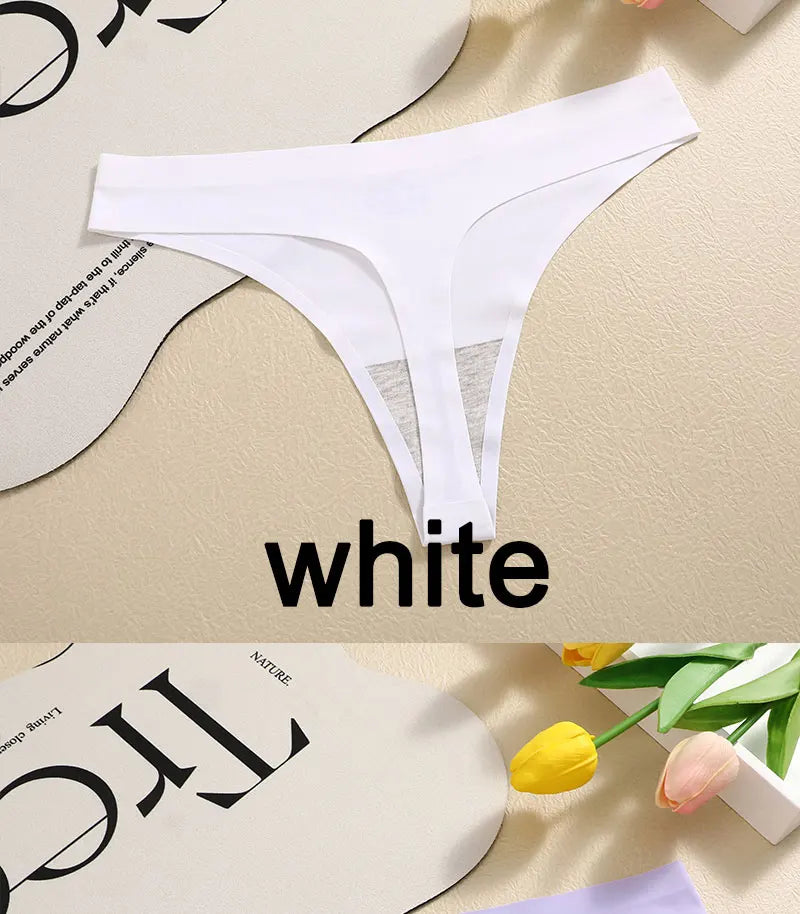 Set of 6 Sexy Low-Waist Seamless Invisible Women's Panties