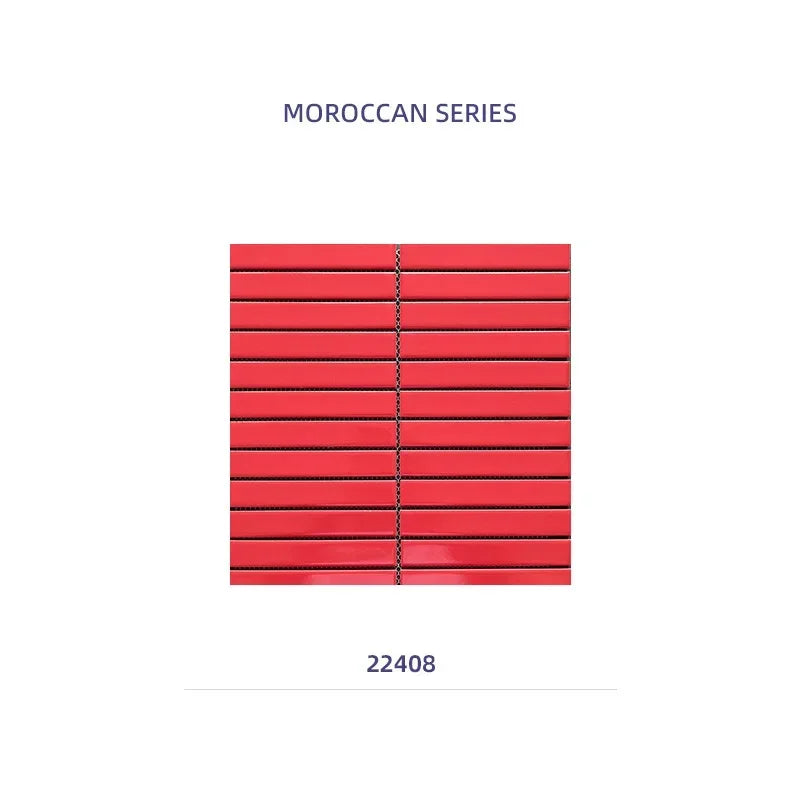 22x145 Long Concave Porcelain Mosaic Tiles for Bathroom Decoration