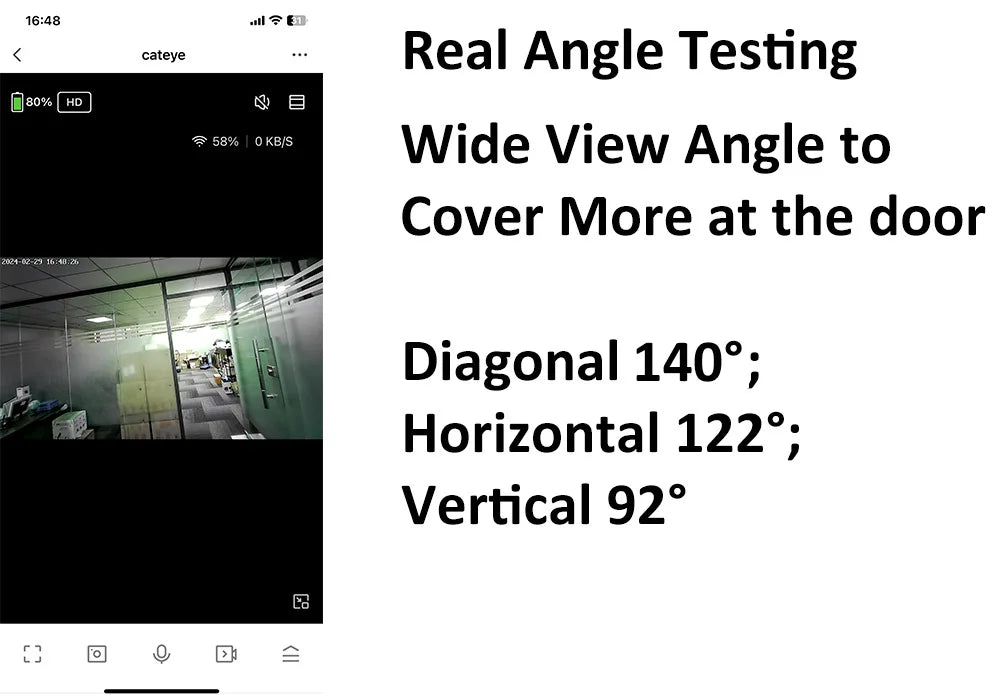 Smart 3MP Mini Digital Peephole Door Camera 2.4Ghz WiFi Infrared IR Night Vision PIR Motion Detection Digital Viewer iCam365 APP