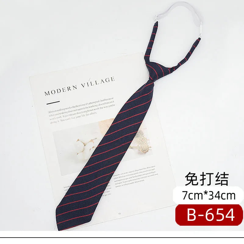 7公分條紋棉質領結，男女學生適用