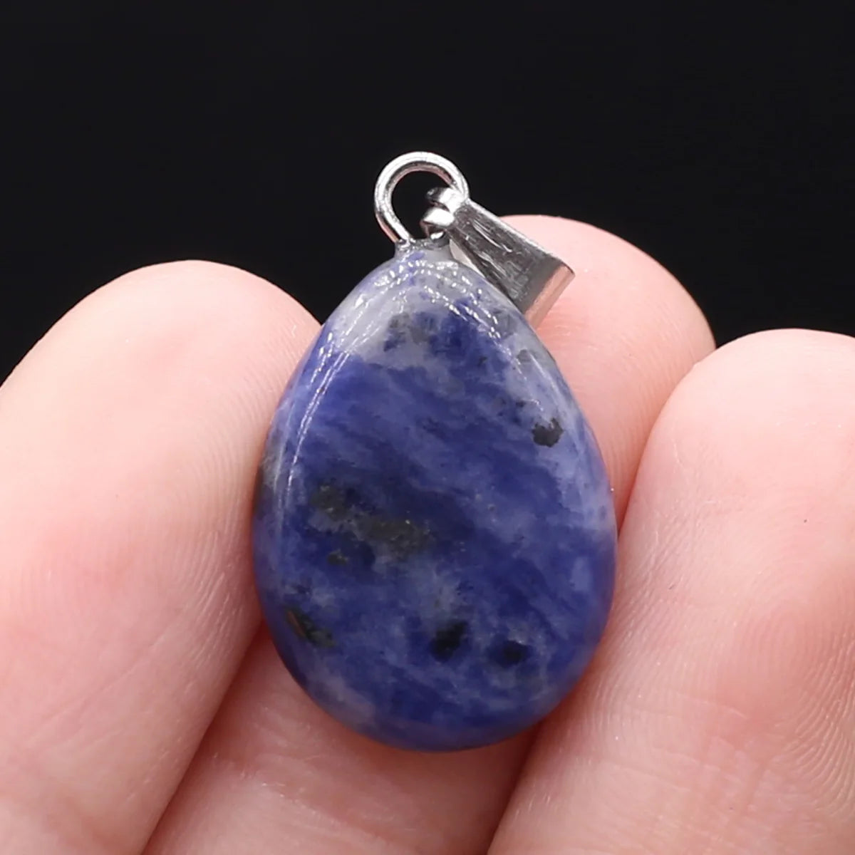 Unique Oval Natural Agate Pendant