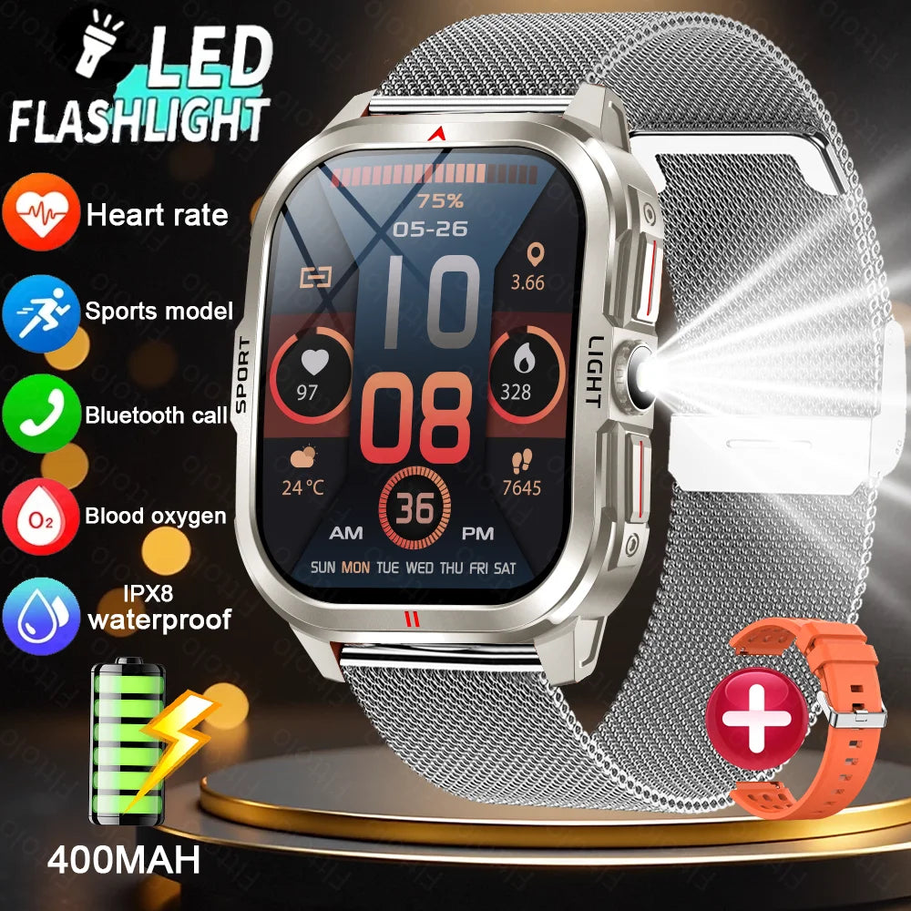 Đồng Hồ Thông Minh Nam 2025 2.01 HD, Gọi Bluetooth