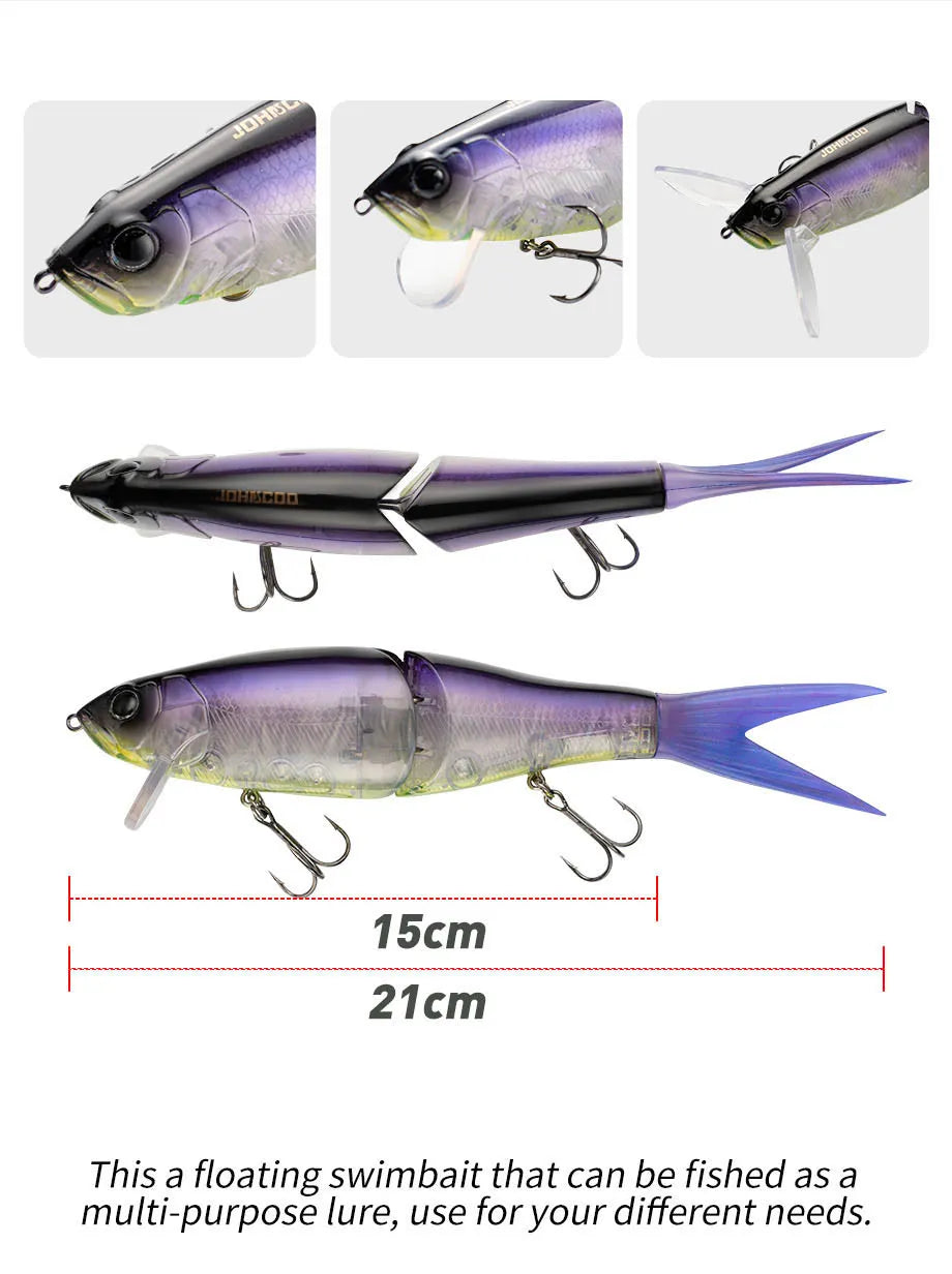Mồi Giả Cá Lóc 21cm 64g Nổi Câu Cá Lớn Chất Lượng
