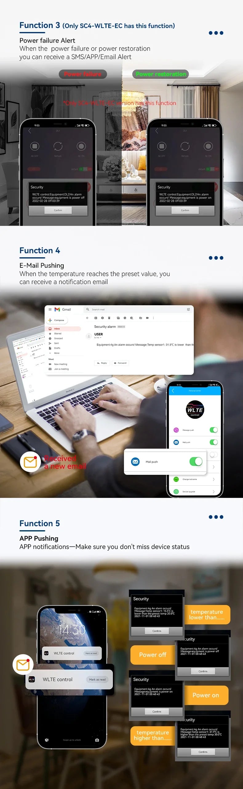 4G Smart Socket, Power Outage Alarm &amp; Remote Control