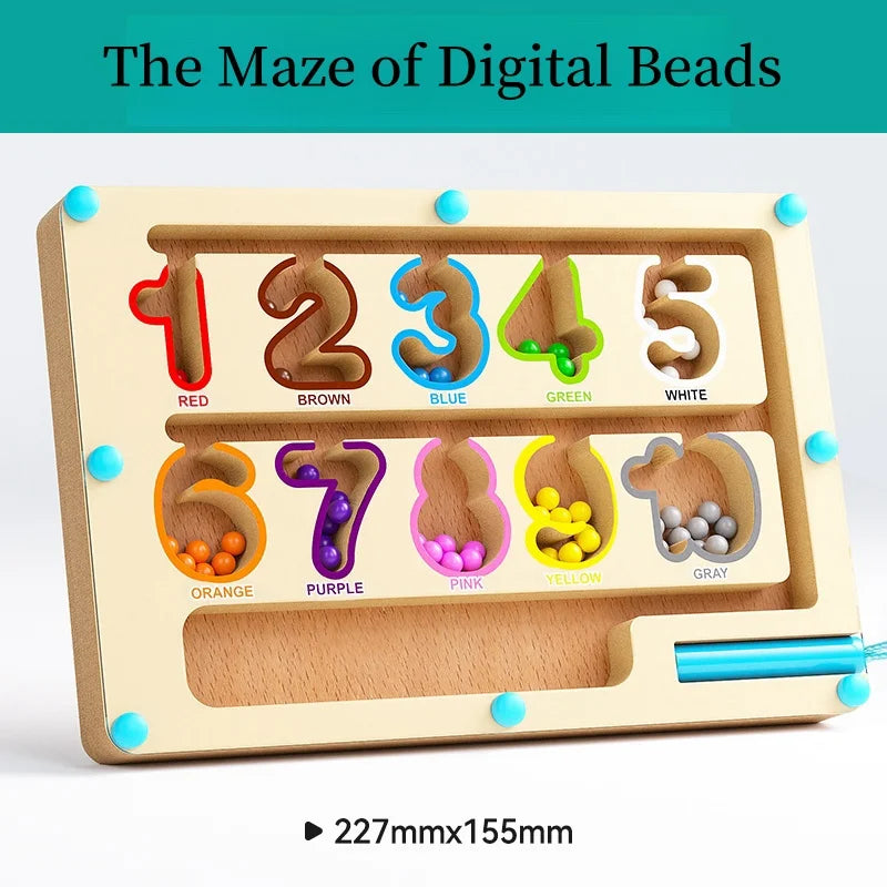 Smart magnetic maze toy for children 2-6 years old