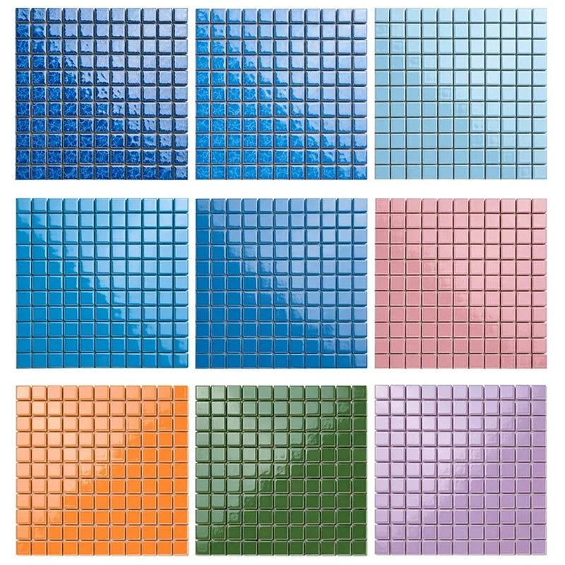 Monochromatic Ceramic Mosaics for Exquisite Home Decoration