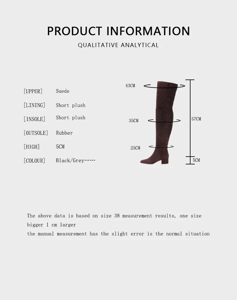 Arden Furtado Four 2025 over the knee suede boots for women fashion Round toe Low heel Side zipper brown long boots chunky heels