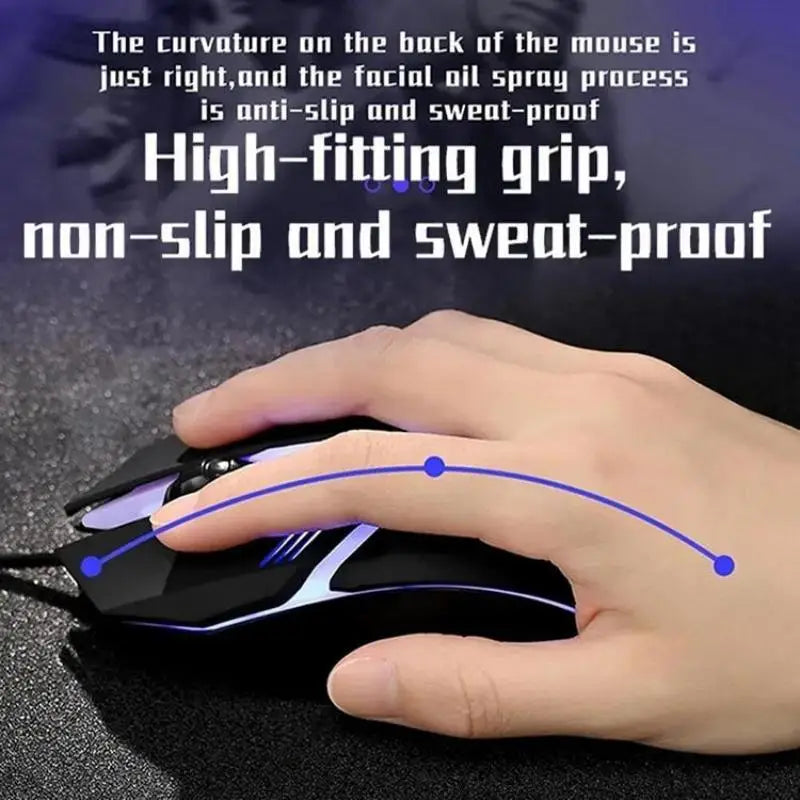 New 2025 USB LED Ergonomic Gaming Mouse