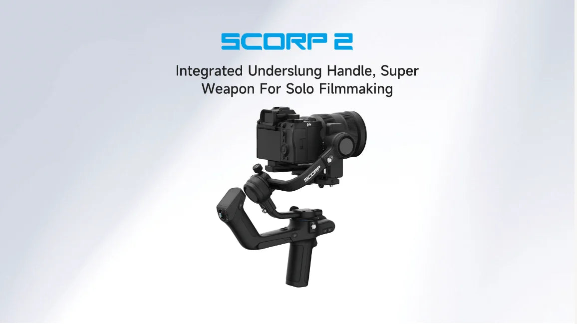 FeiyuTech SCORP 2[Official]Camera Gimbal Stabilizer Built-in AI Tracker Upgrade Joystick Touch Screen for Mirrorless DSLR Camera