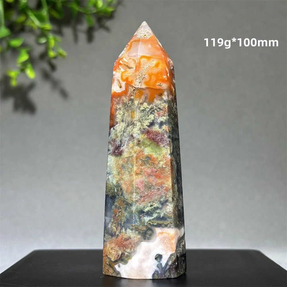 Đũa Thạch Anh Rêu Tự Nhiên - Thiền Định & Trang Trí Nhà