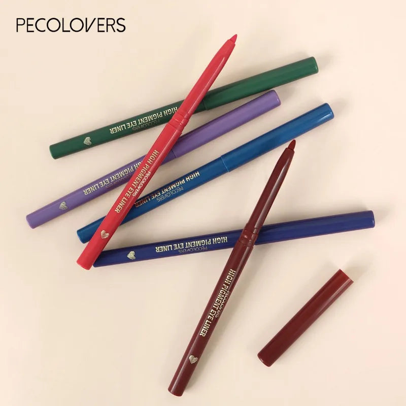 Long Lasting Waterproof Eyeliner White Brown Blue Glossy