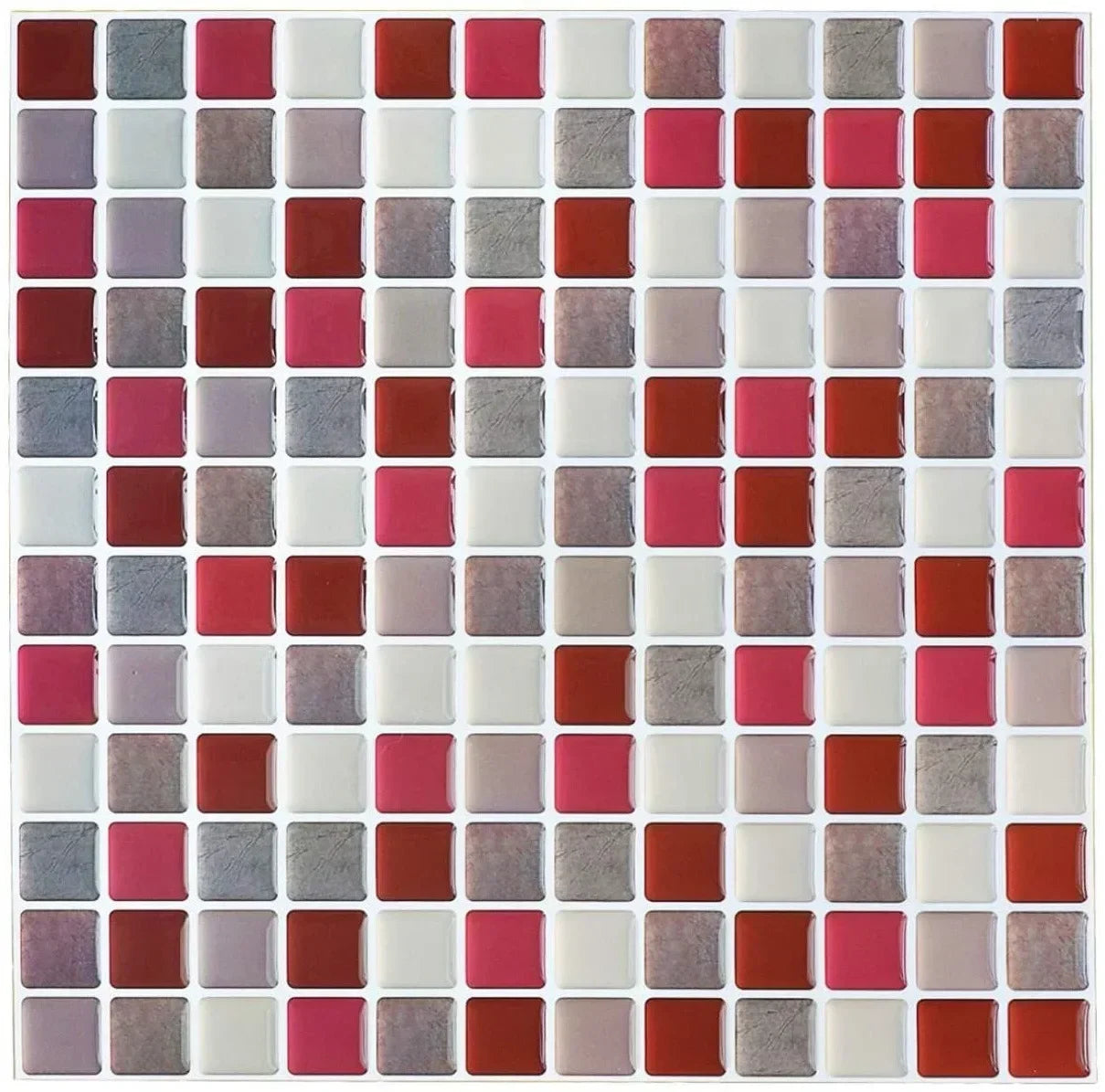 Crystal Mosaic Tile Wall Sticker 5/10PCS 3D Self Adhesive Waterproof DIY Backsplash Wallpaper Bathroom Kitchen Home Decoration