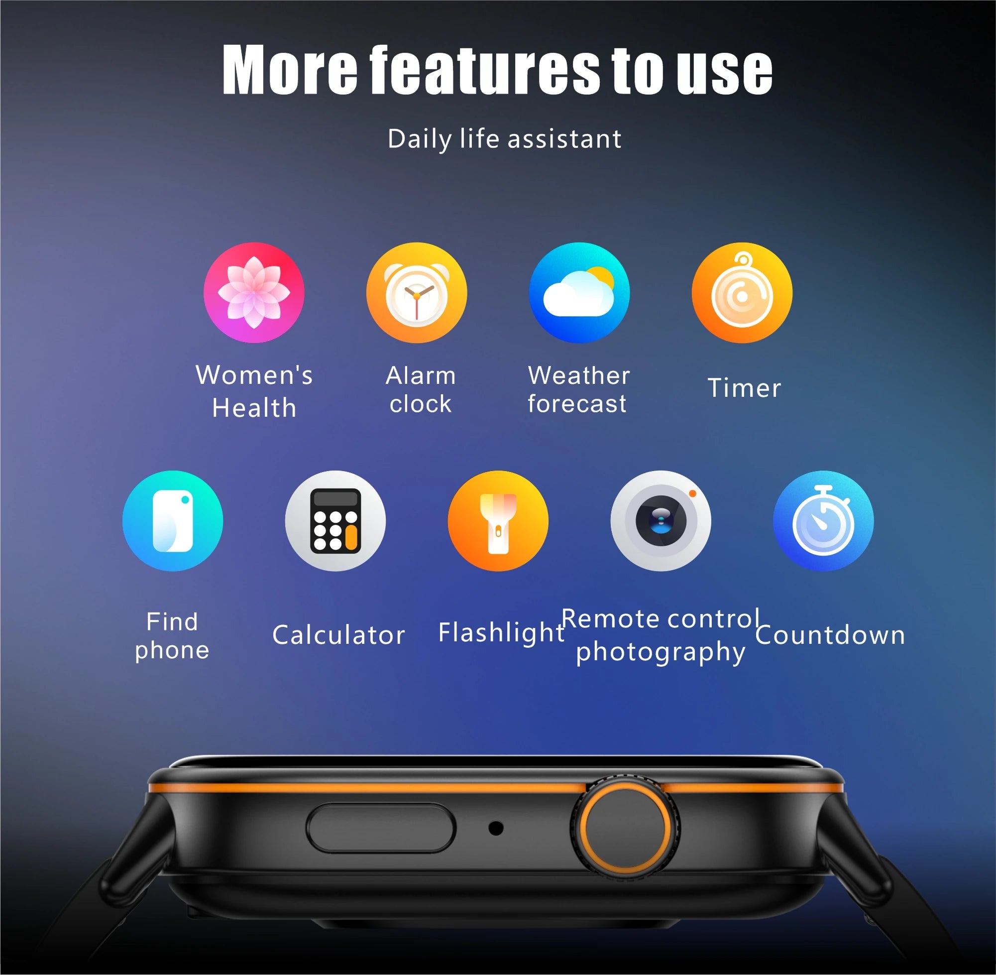 Multi-function AMOLED IP67 Smart Watch for Men and Women