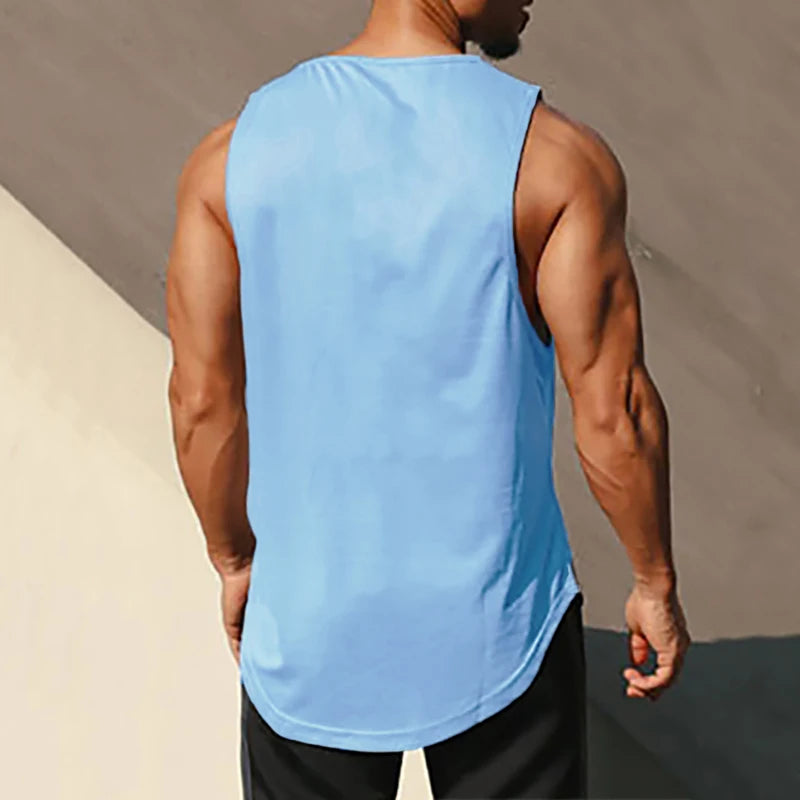 Men's Gym Mesh Tank Top Quick Dry Bodybuilding Cool