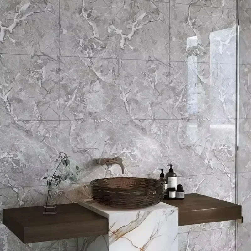 Self-adhesive 3D Wall Decoration Imitation Tile 30*30cm Wall Sticker Bathroom Waterproof Moisture-proof Marble Kitchen Wallpaper
