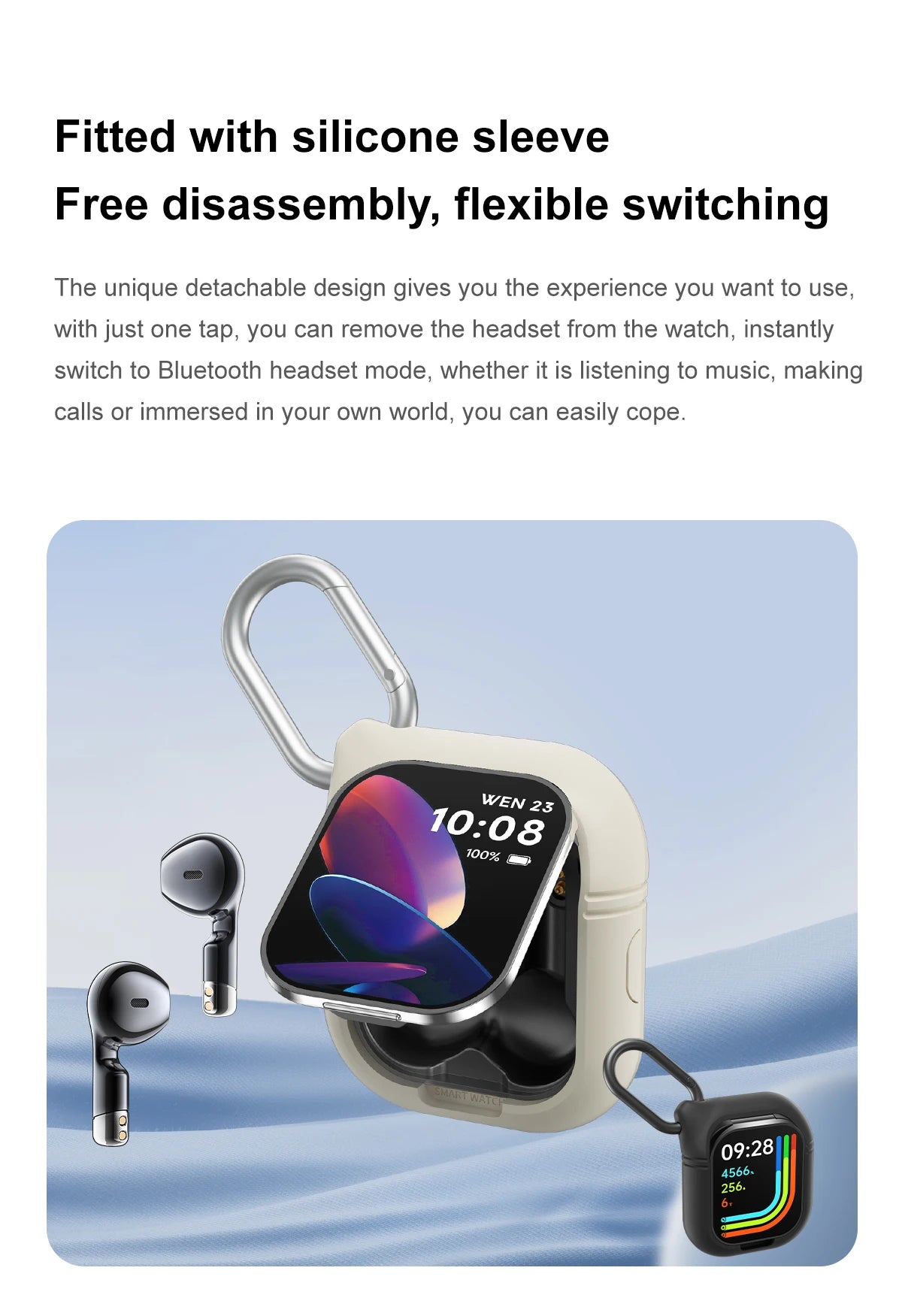 Đồng Hồ Thông Minh Nam 2in1 Gọi Điện, Đo Sức Khỏe