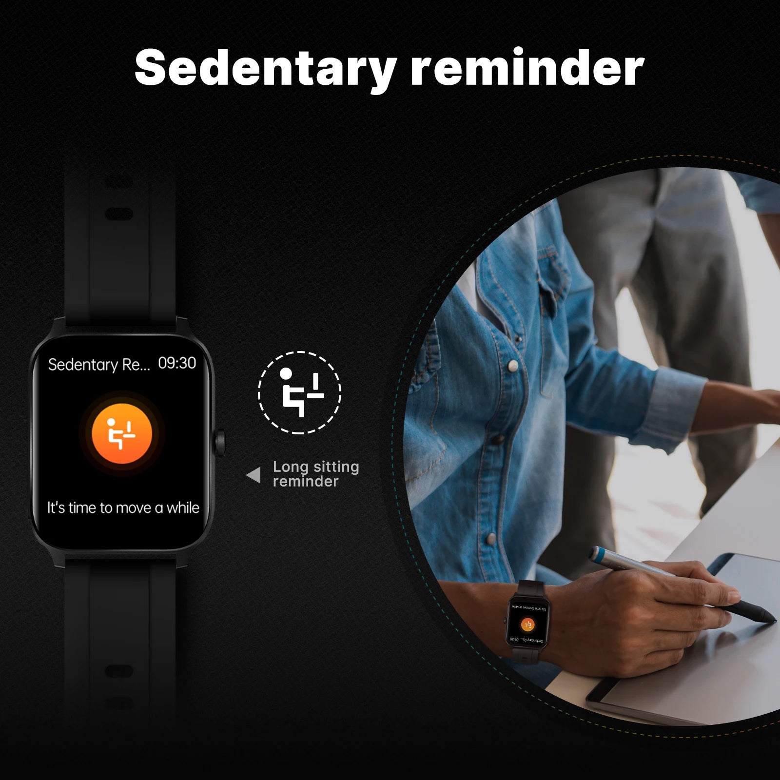 Đồng Hồ Thông Minh MOES Alexa, Chống Nước, Đo Sức Khỏe