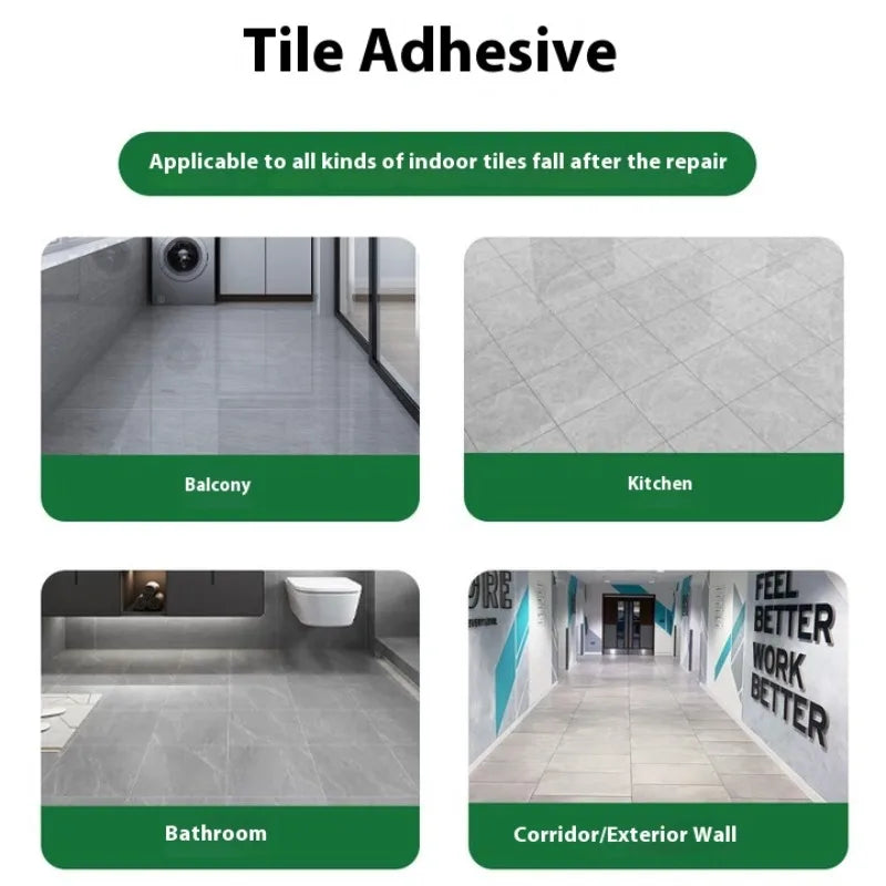 400g Tile Adhesive for Wall Floor Tiles and Skirting Tiles Used for Repairing Fallen Tiles with Strong Adhesion for Home Repair