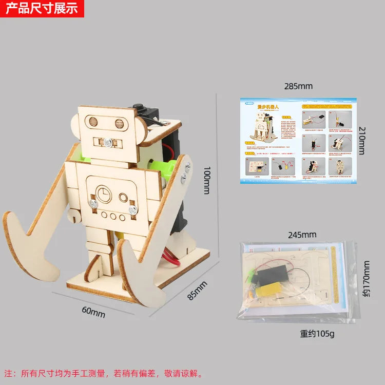DIY Walking Robot Science and Technology Small Production Puzzle Experiment Toy Materials - Daisan Mart
