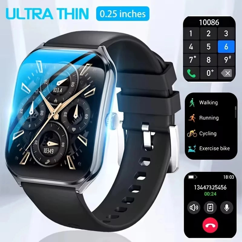 SmartWatch 2025: Đồng hồ thể thao mỏng, 110+ chế độ!