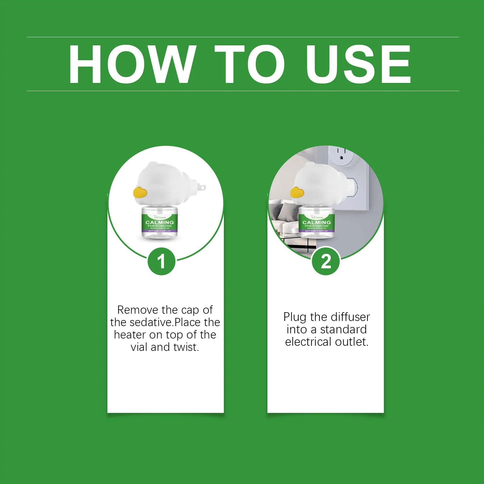 Cat Calming Diffuser Cat Pheromone Plug-In Relaxants Prevent Howling Pet Dogs Anti-Anxiety Reduces Anxiety Cat Calming Liquid