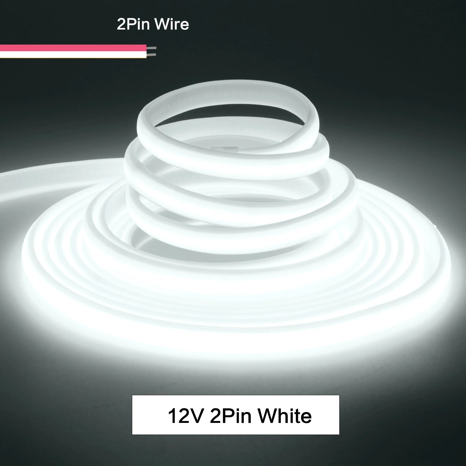 Dải Đèn LED COB Chống Nước IP67 Dẻo 12V 24V 320LEDs/M - Daisan Mart