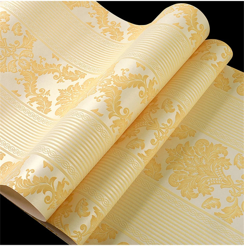 European 3D Wallpaper for Luxury Bedroom &amp; Living Room