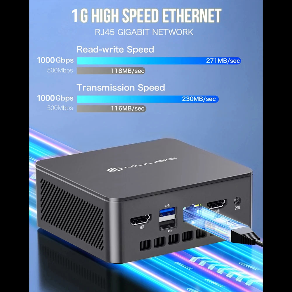 MLLSE G3 Mini PC Intel Alder Lake N100 DDR4 8GB/16GB RAM 256GB/512GB ROM WiFi 5 BT4.2 Windows 11Pro Mini Desktop Computer