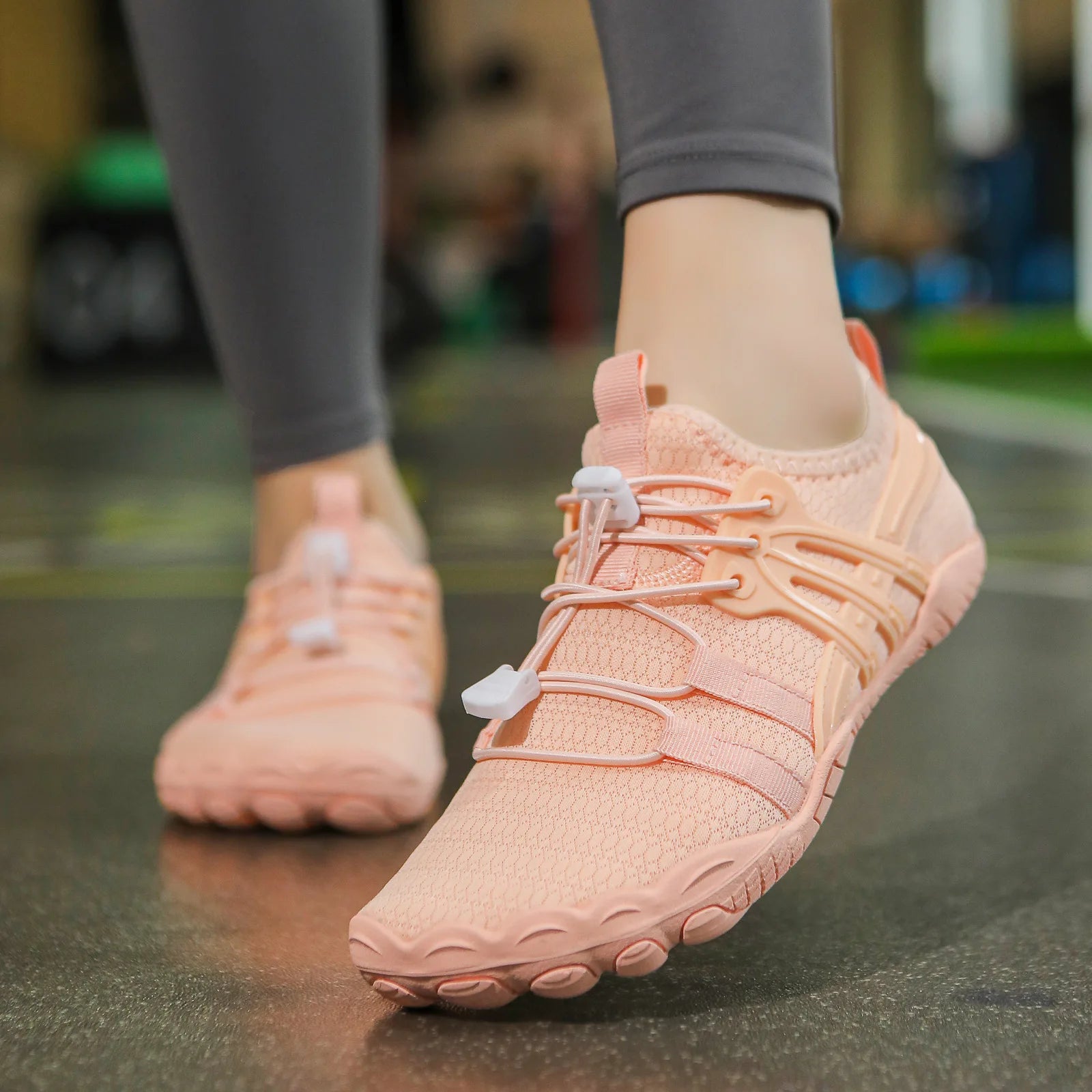 Giày Bơi Lội Trẻ Em Nữ 5 Ngón Lưới Thoáng Sắc Màu