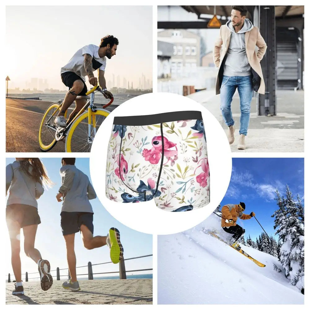 Quần Sịp Nam Lilo Stitch Thoải Mái Phong Cách Anime