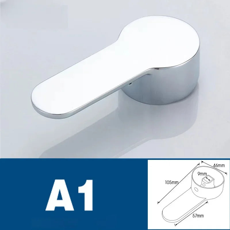 Hot and cold water faucet handle accessories for kitchen bathtub