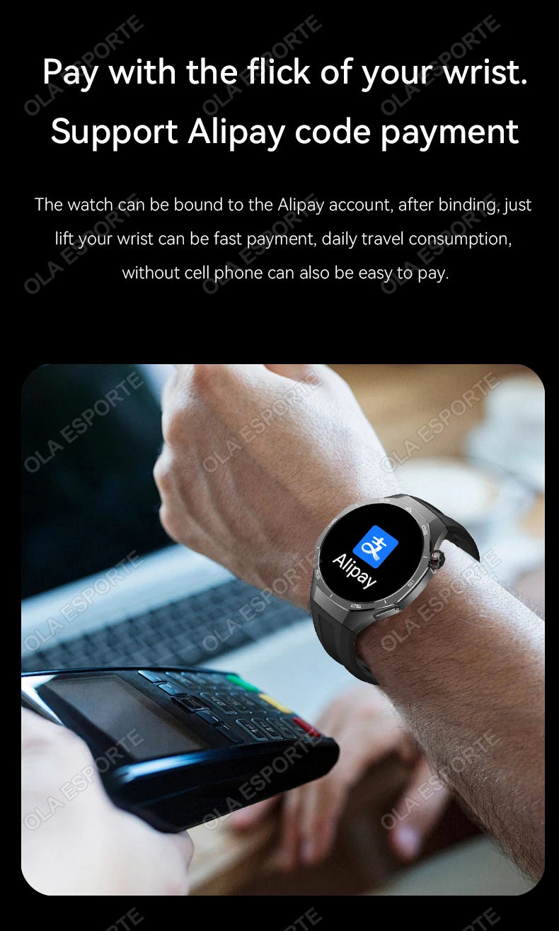 Đồng Hồ Thông Minh 2025 Nam Watch Pro AMOLED GPS NFC