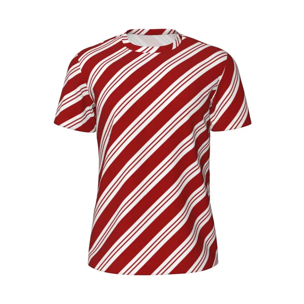 Stylish Mondrian Striped Men's Gym T-Shirt