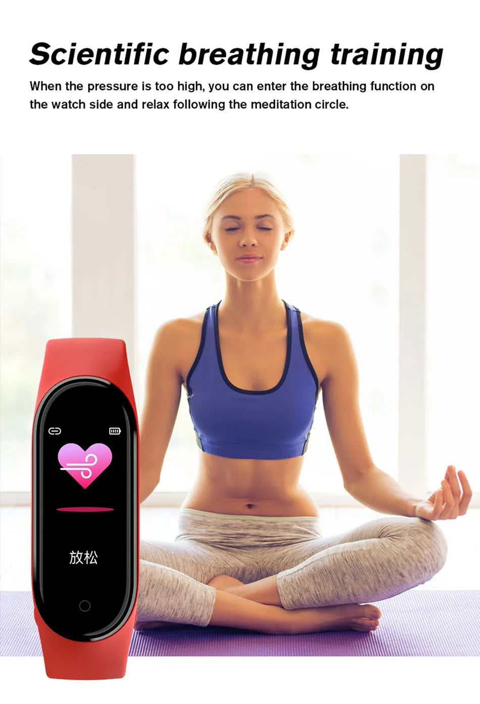 Đồng Hồ Thông Minh M6 - Theo Dõi Sức Khỏe, Chống Nước