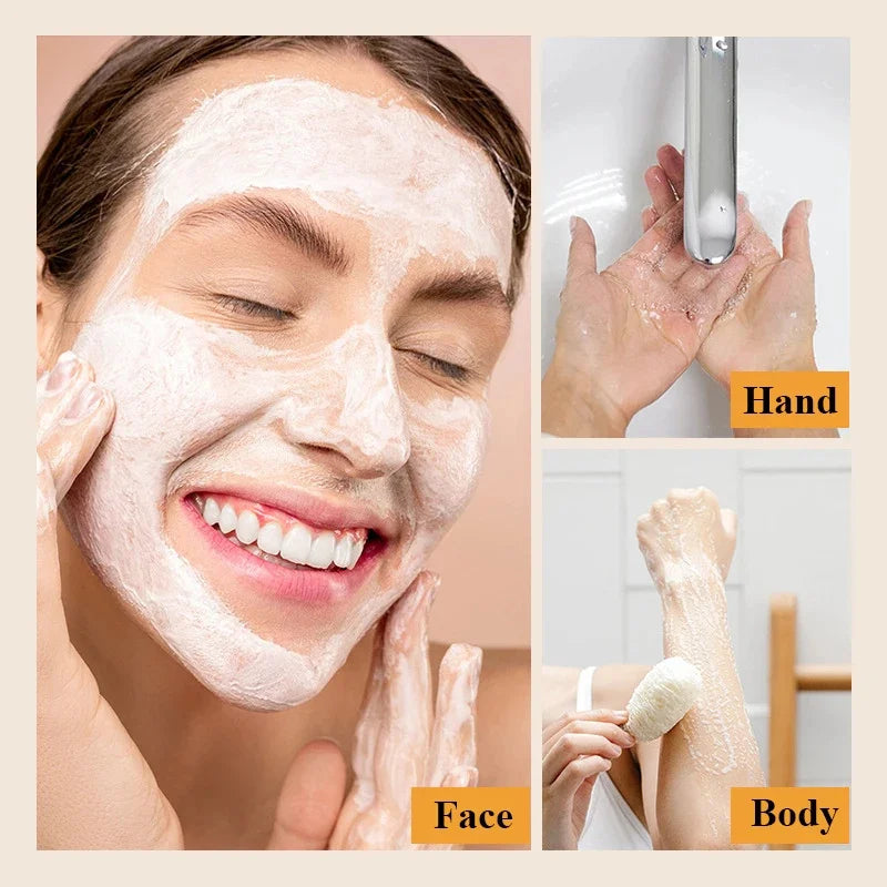 Sea Salt Body Acne Removal Soap Treatment Face Butt Back Acne Marks Smooth Repair Chicken Skin Moisturizing Whitening Skin Care