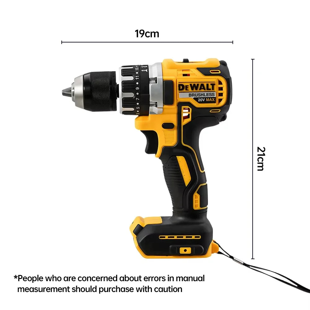 2025 Dewalt 2000RPM Cordless Electric Drill Brushless Driver Adjustable Speed ​​Impact Hand Drill Rechargeable Power Tools DCD796